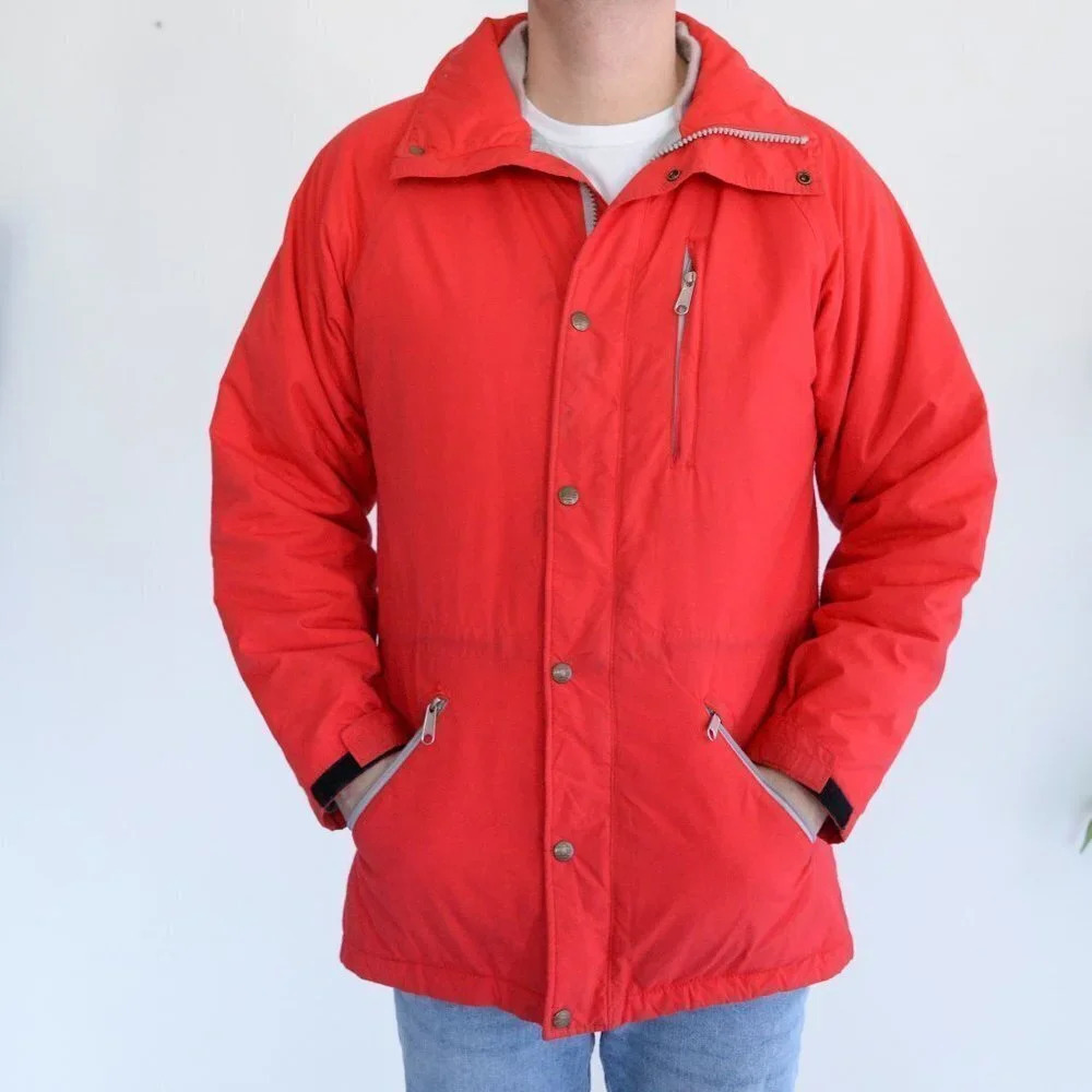 L.L. Bean Vintage Red Ski Jacket ~Small